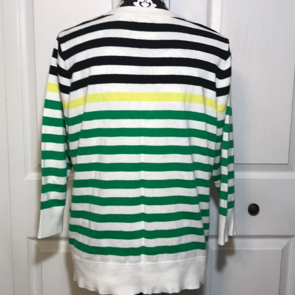 Merona Striped 3/4 sleeve Sweater - Picture 3 of 5